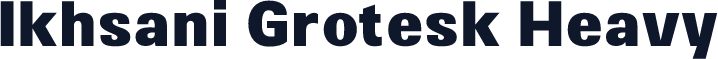 Ikhsani Grotesk Heavy