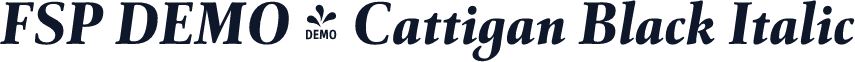 FSP DEMO - Cattigan Black Italic