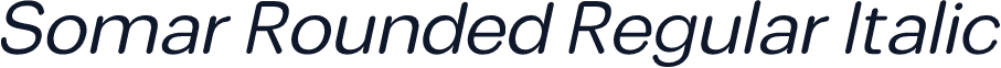 Somar Rounded Regular Italic