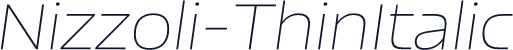 Nizzoli-ThinItalic