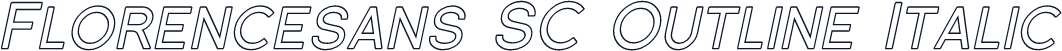 Florencesans SC Outline Italic