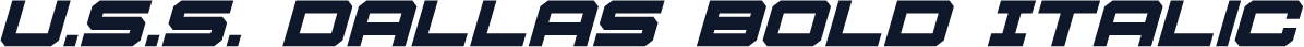 U.S.S. Dallas Bold Italic