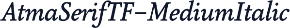 AtmaSerifTF-MediumItalic