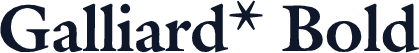 Galliard* Bold