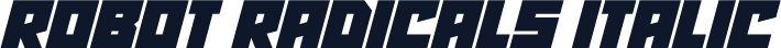 Robot Radicals Italic