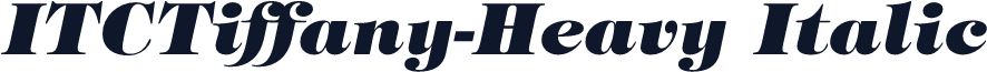 ITCTiffany-Heavy Italic