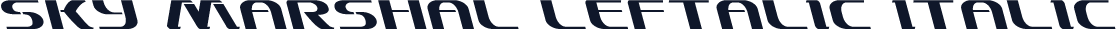 Sky Marshal Leftalic Italic