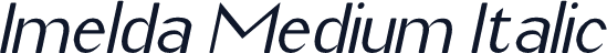 Imelda Medium Italic