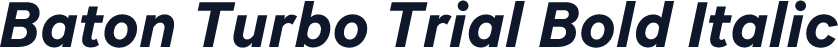 Baton Turbo Trial Bold Italic