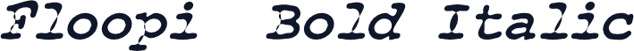 Floopi  Bold Italic