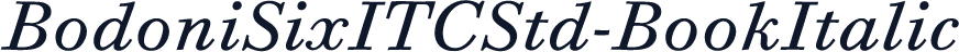 BodoniSixITCStd-BookItalic