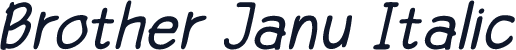 Brother Janu Italic