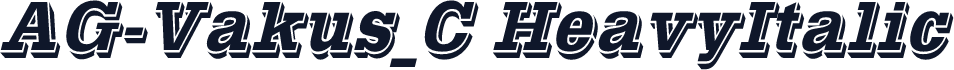 AG-Vakus_C HeavyItalic
