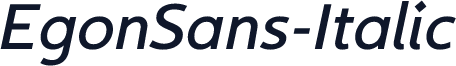 EgonSans-Italic