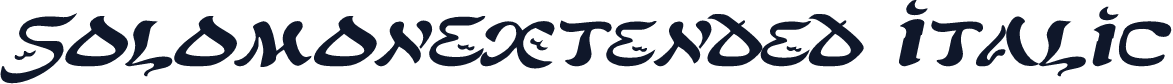 SolomonExtended Italic