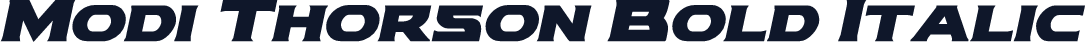 Modi Thorson Bold Italic