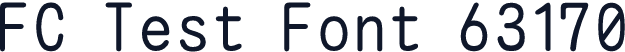 FC Test Font 63170
