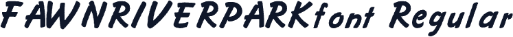 FAWNRIVERPARKfont Regular