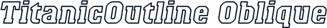 TitanicOutline Oblique