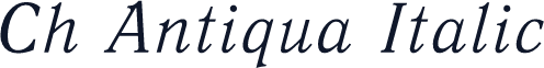 Ch Antiqua Italic