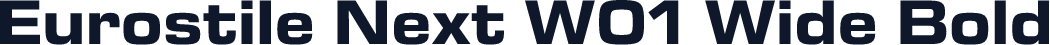 Eurostile Next W01 Wide Bold