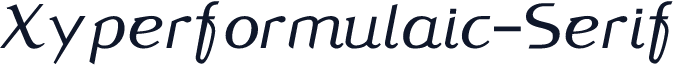 Xyperformulaic-Serif