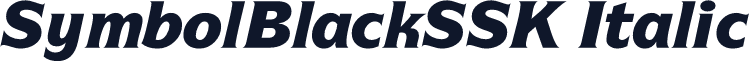 SymbolBlackSSK Italic