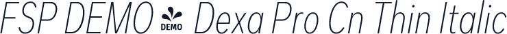 FSP DEMO - Dexa Pro Cn Thin Italic