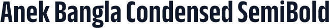 Anek Bangla Condensed SemiBold