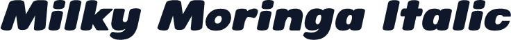 Milky Moringa Italic