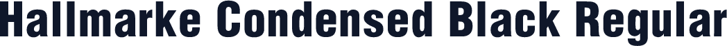 Hallmarke Condensed Black Regular