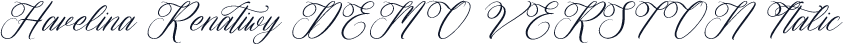 Havelina Renatiwy DEMO VERSION Italic