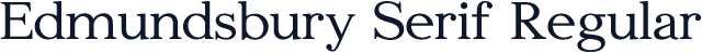 Edmundsbury Serif Regular