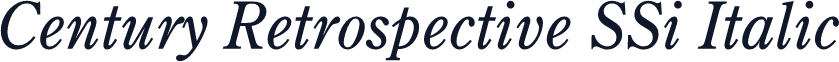 Century Retrospective SSi Italic