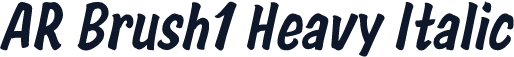 AR Brush1 Heavy Italic