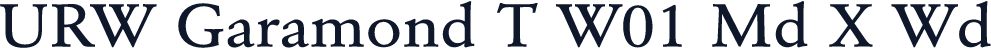 URW Garamond T W01 Md X Wd