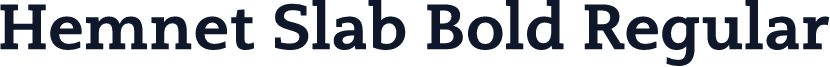 Hemnet Slab Bold Regular