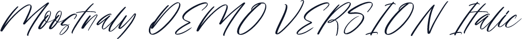 Moostnaly DEMO VERSION Italic