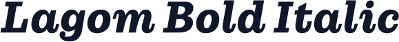 Lagom Bold Italic