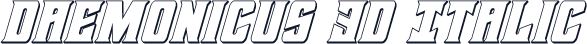 Daemonicus 3D Italic