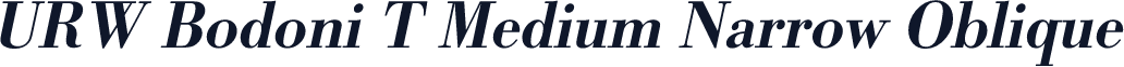 URW Bodoni T Medium Narrow Oblique