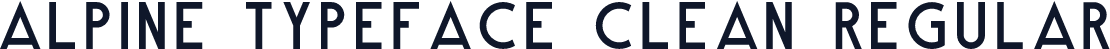Alpine Typeface Clean Regular