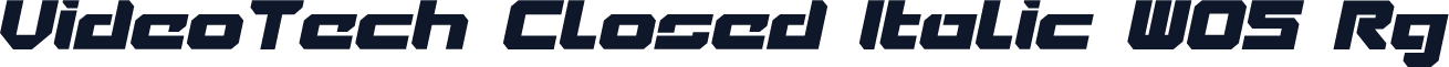 VideoTech Closed Italic W05 Rg