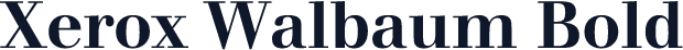 Xerox Walbaum Bold