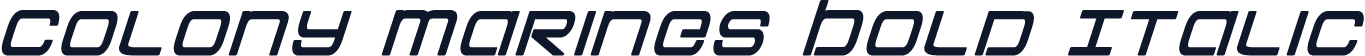 Colony Marines Bold Italic