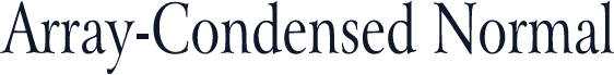 Array-Condensed Normal