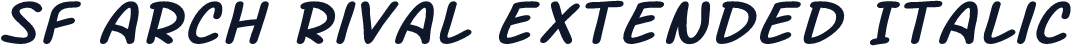 SF Arch Rival Extended Italic