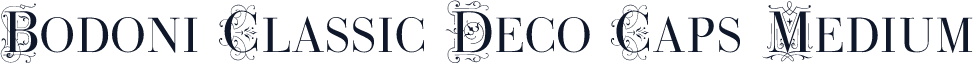 Bodoni Classic Deco Caps Medium