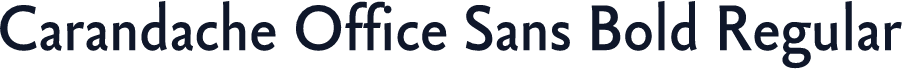 Carandache Office Sans Bold Regular