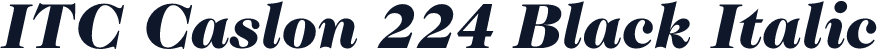 ITC Caslon 224 Black Italic